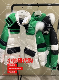 2023冬季 现货 11B欧时力 撞色毛领羽绒服外套 1TY433705F 专柜正品