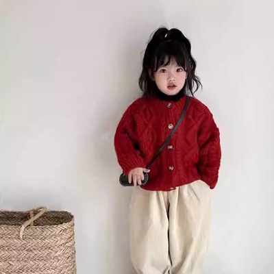 上衣圣诞秋冬季针织开衫新年韩版