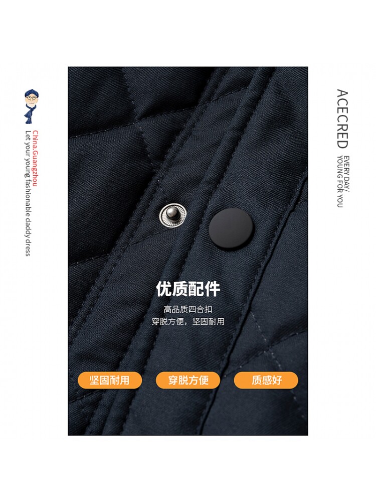 MIDDLE-AGED DAD WINTER CLOTHES COTTON CLOTHES THIN LOOSE MIDDLE-AGED AND ELDERLY PEOPLE JACKET COTTON CLOTHES OLD MAN GRANDFATHER AUTUMN WINTER JACKET WINTER