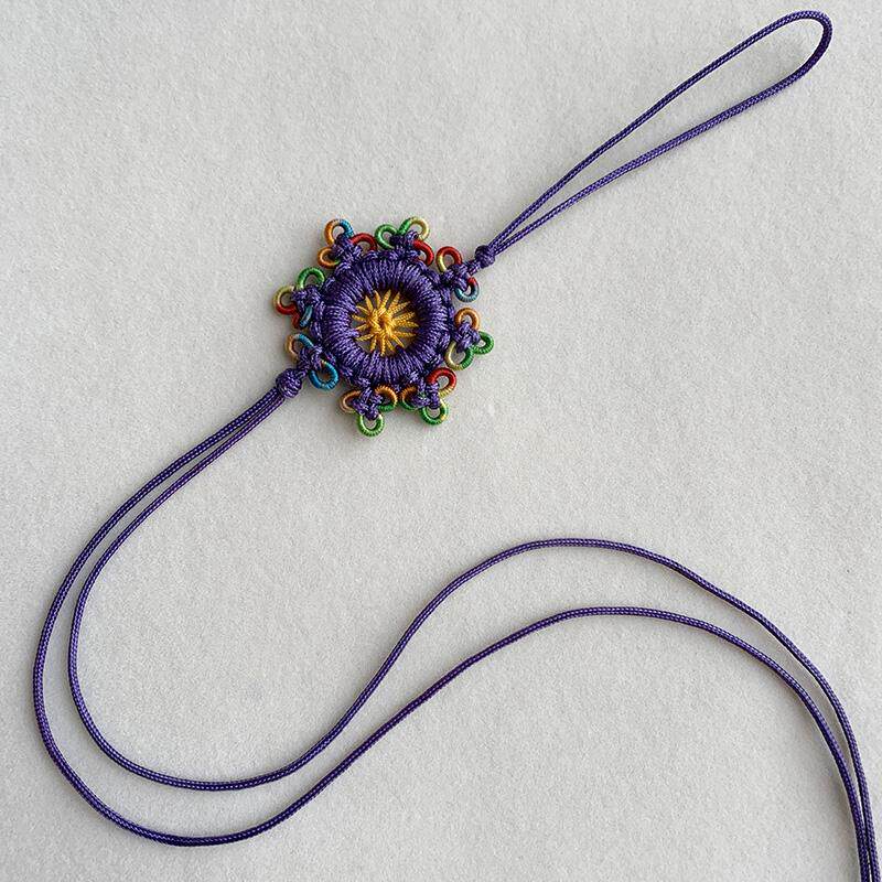 手工编制中国结包挂绳腰挂项链中国结挂绳法轮结车挂绳桂饰结彩边