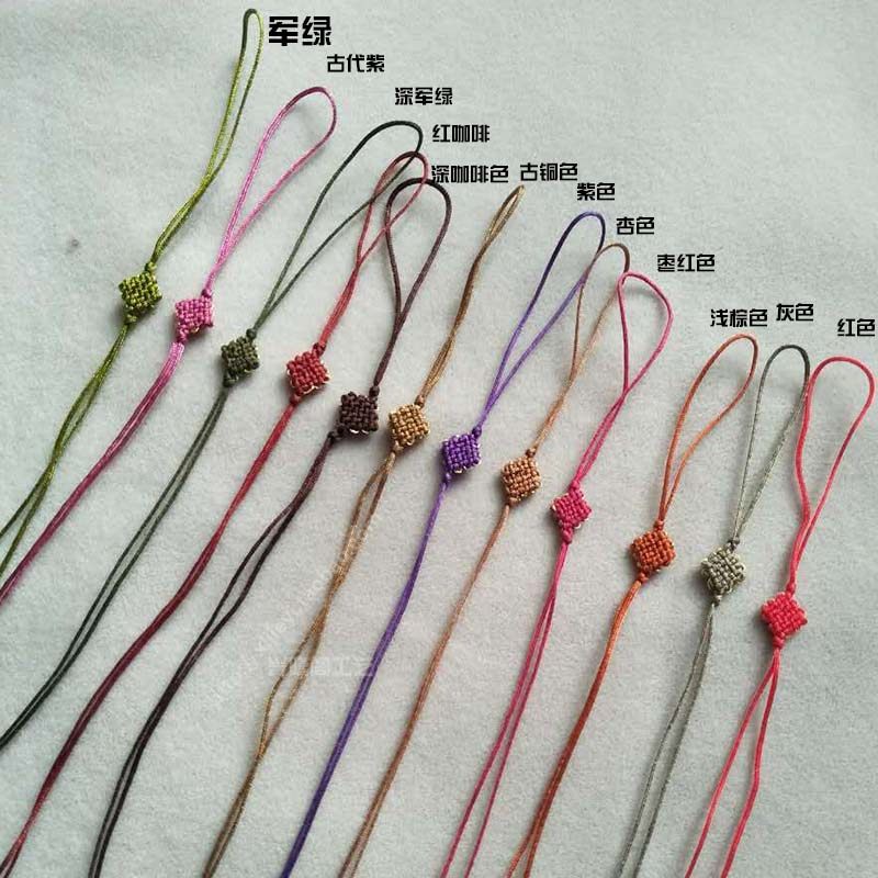 diy手编小中国结绑耳环吊饰细中国结吊饰结挂件绳结细线结宽7mm结