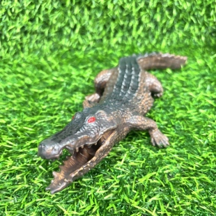 仿真鳄鱼动物玩偶摆件儿童礼物开嘴动物模型玩具