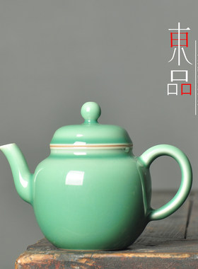 青瓷大师黄长伟纯手工泡茶壶茶器
