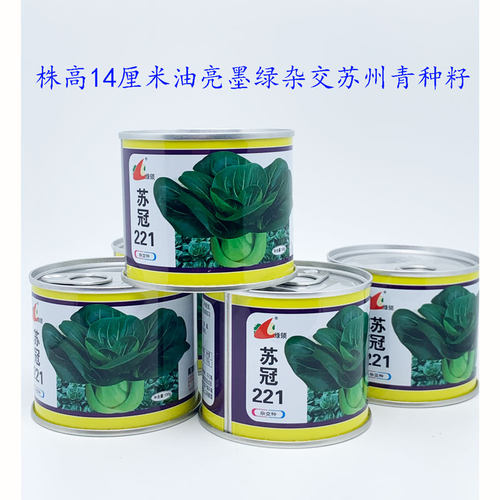 苏冠221矮脚苏州青种籽高产四季黑叶矮箕苏州青青菜种特矮黑菜种