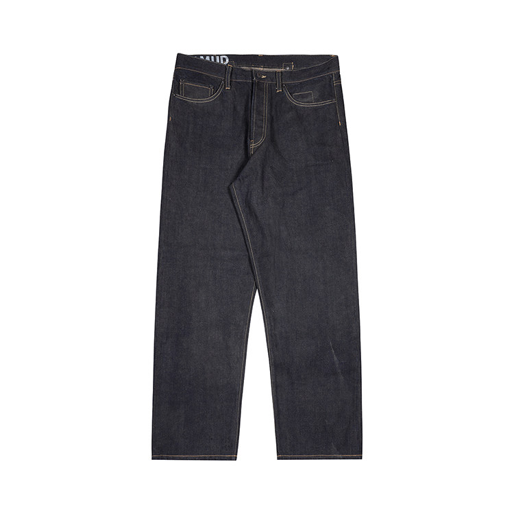 Resalibert 日产泥染原色赤耳丹宁牛裤宽松直筒牛仔裤男日系