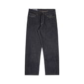 宽松直筒牛仔裤 Resalibert 日产泥染原色赤耳丹宁牛裤 男日系