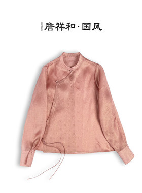 『莲间听风』詹祥和·织金欧根缎国风汉服日常百搭中式减龄上衣