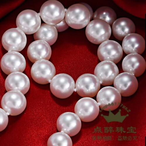 无暇正品9-10mm极强光 天然淡水珍珠项链 无核 正圆正品送礼 - 封面