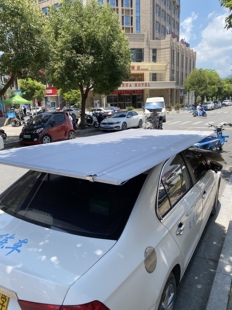 热卖 车顶隔热防晒遮阳伞遮阳棚阳篷教练汽车驾校专用挡雨蓬太阳篷
