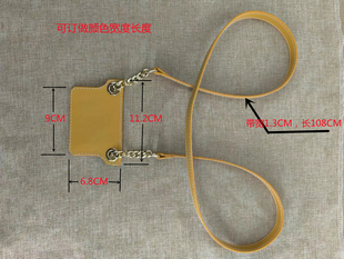 Slim钱包改造包带真皮Epsom斜挎细肩带 适用于爱马仕康康Constace