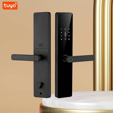 涂鸦智能门锁Wi-Fi指纹ZigBee密码刷卡公寓酒店电子锁远程防盗门