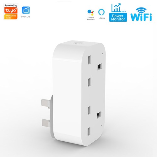 Tuya涂鸦智能计量电量插座13A一转二远程控制wifi语音联动定时