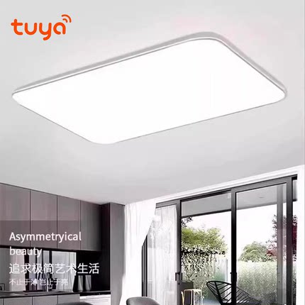Tuya涂鸦智能家居超薄现代吸顶灯ZigBee宽电压主灯远程定时语音