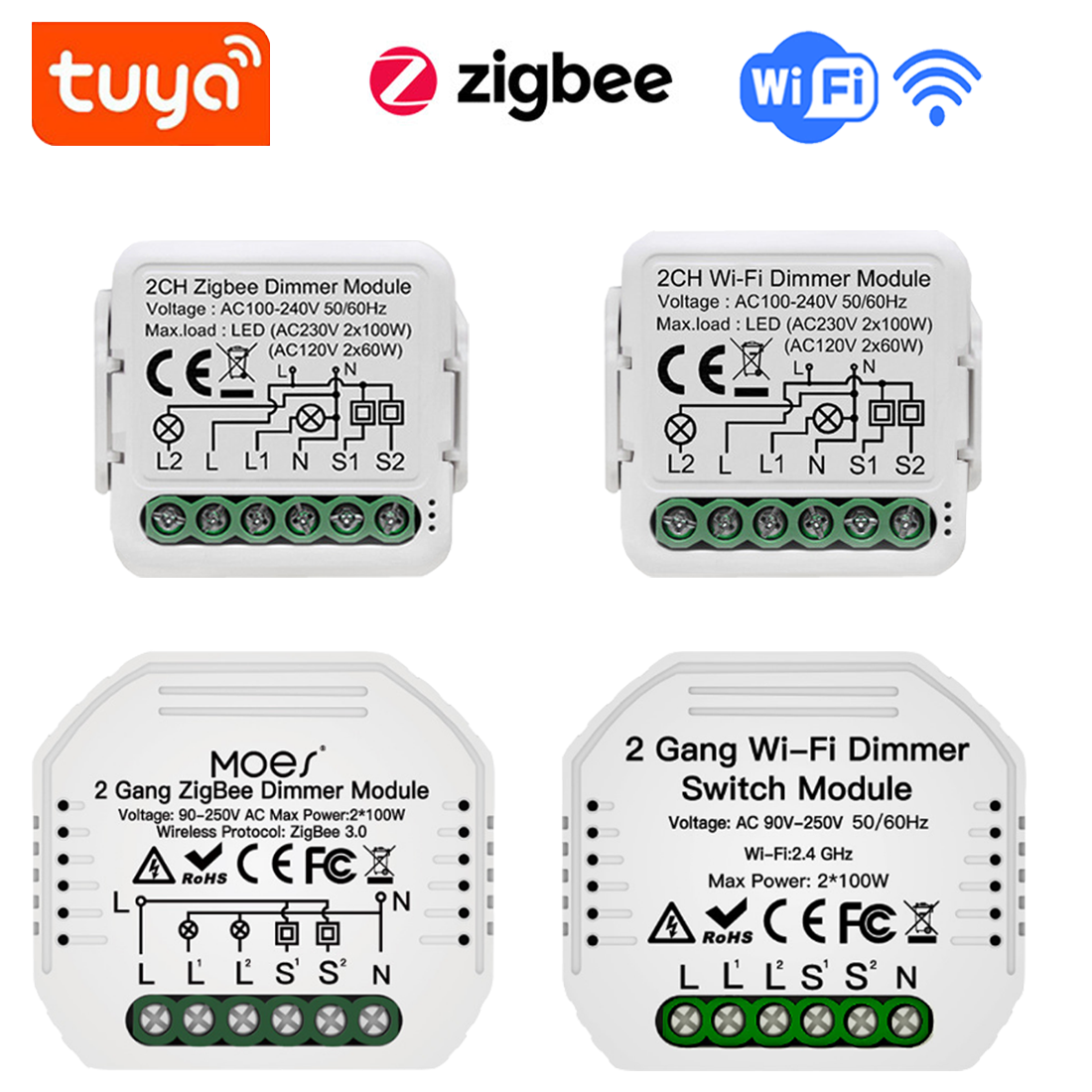 zigbee涂鸦智能家居光通断器模块