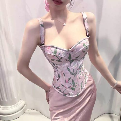 鱼骨胸衣纸样 紧身bra图纸裹胸礼服修身无弹胸形服装毕设改造