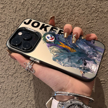 超火自由小丑joker手机壳15适用iPhone11个性12创意13/14Promax苹果7磨砂8plus保护套x镭射男女潮牌xr高级感