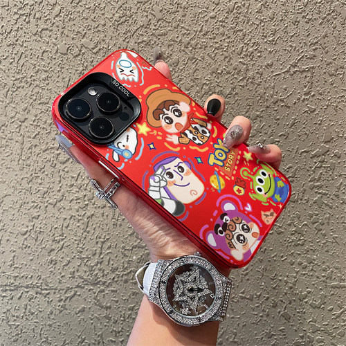 ins风可爱卡通蜡笔小新手机壳16promax适用苹果iPhone14镭射12男女13高级感11防摔7磨砂8PLUS保护套xs个性s萌