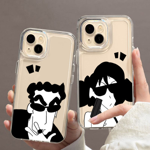 美伢广志ins风适用14苹果13Promax手机壳iPhone12全包高透太空壳11防摔保护套x/xr/xs硅胶8plus男女7潮情侣款