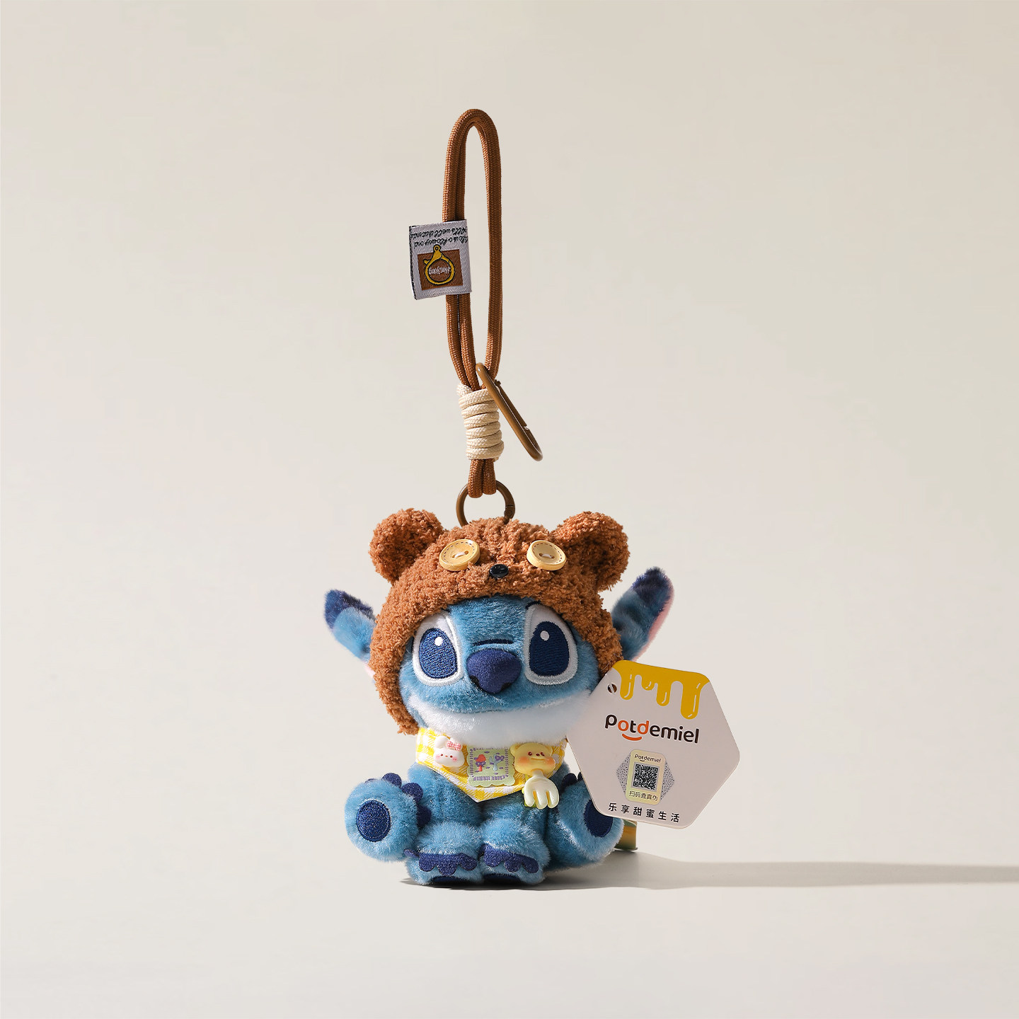 迪士尼星际宝贝史迪仔小熊头套玩偶挂饰学生书包挂件小饰品送礼物