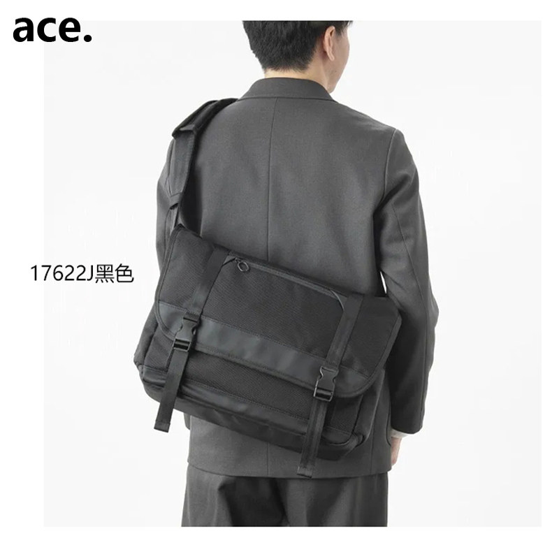 ace.小爱思日本高端休闲手提单肩斜挎包17622J尼龙男士