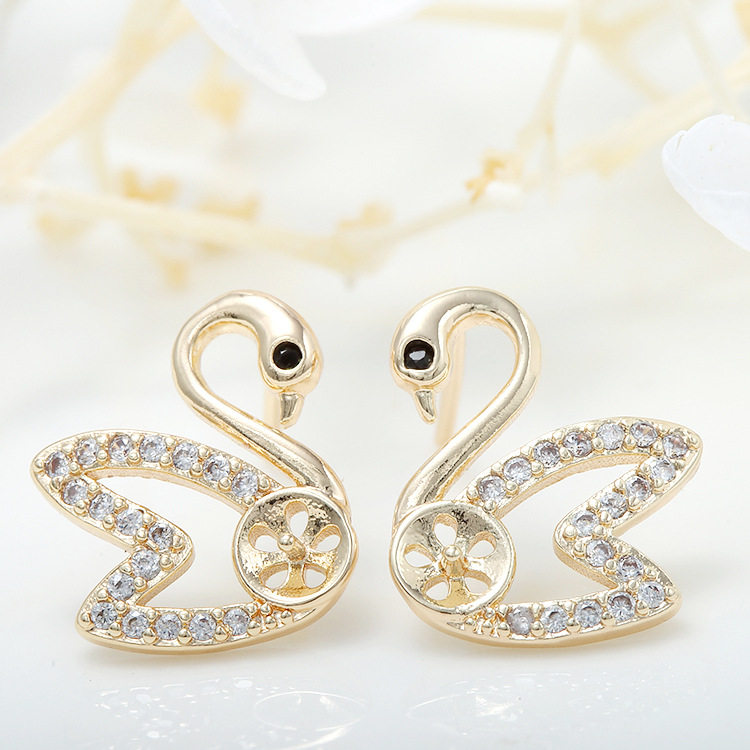 新款925银针耳钉镶嵌锆石一对天鹅鸳鸯耳环饰品配件,饰品/流行首饰/时尚饰品新,银饰耳饰,淘宝优惠券,粉丝福利购,淘宝优惠卷