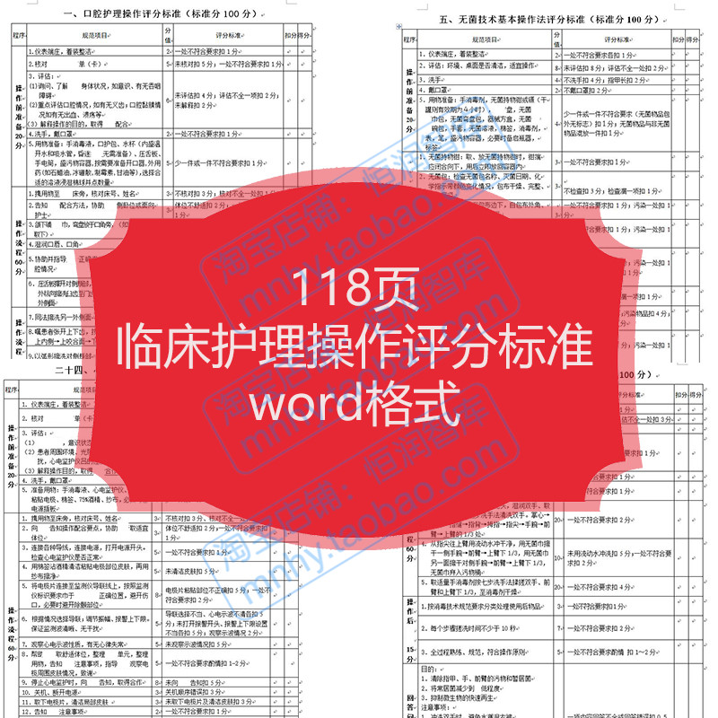 临床护理操作评估标准医院准备流程前后回答问题考核医护规范项目 商务/设计服务 设计素材/源文件 原图主图