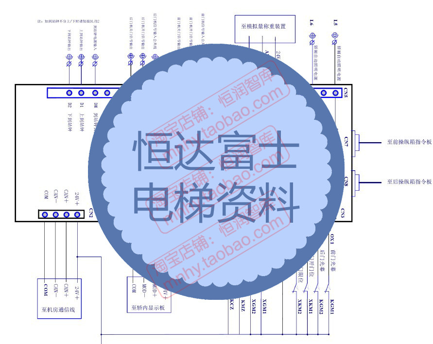 恒达富士电梯资料电气原理图一体机图纸维修调试保养电子版文档