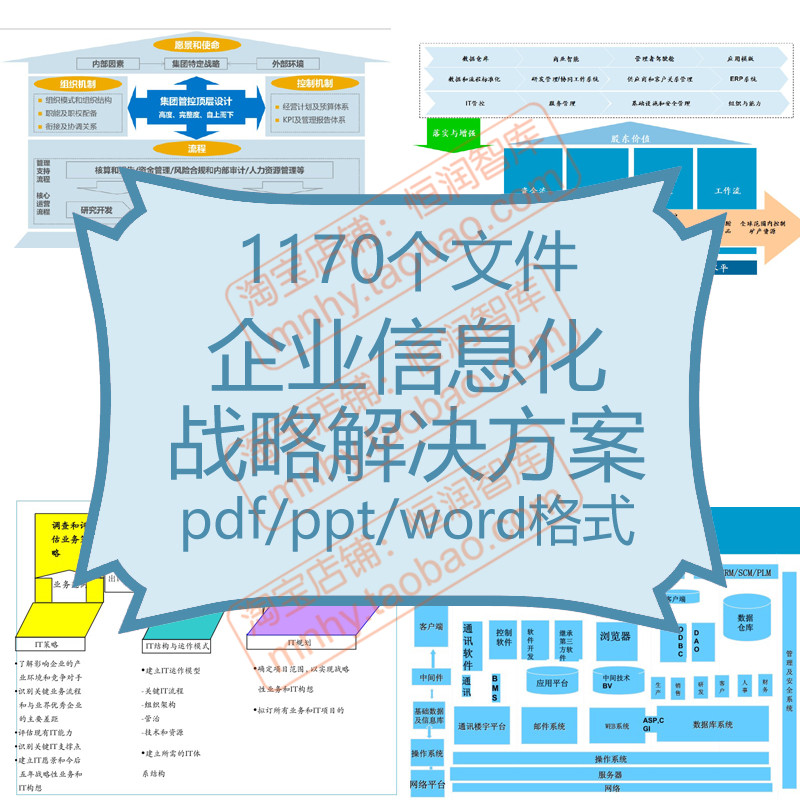 企业信息化战略解决方案建设规划报告IT公司管理案例分析总体架构