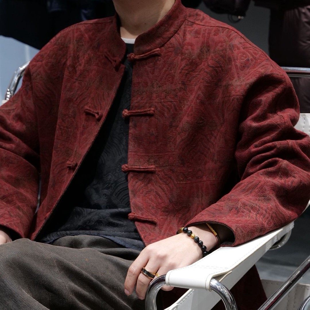 【再易】2025新款熔岩江崖海水香云纱桑蚕丝手工唐装外套ZY0555S,男装,其他民族服装,淘宝优惠券,粉丝福利购,淘宝优惠卷