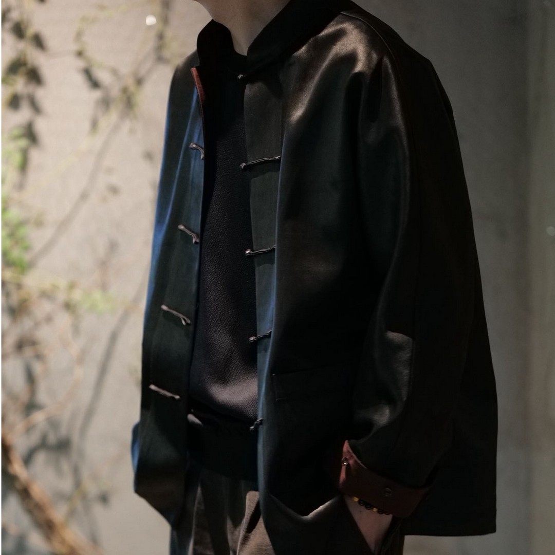 【再易】2026新款超重缎香云纱桑蚕丝重工唐装外套ZY0530S-B546,男装,唐装,淘宝优惠券,粉丝福利购,淘宝优惠卷