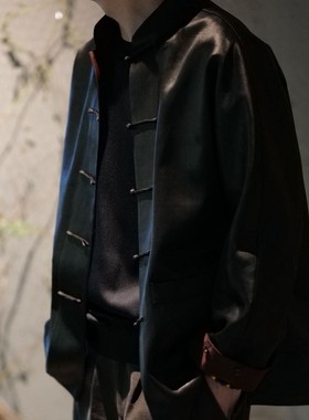 【再易】2026新款超重缎香云纱桑蚕丝重工唐装外套ZY0530S-B546