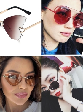 欧美时尚大框连体太阳镜方形