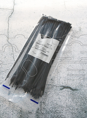 德国HellermannTyton海尔曼太通 扎带黑色 电缆束带 一包100根