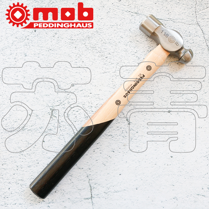 德国原装进口 MOB 英式锤子 球形锤头 山胡桃木锤手柄 100g-900g