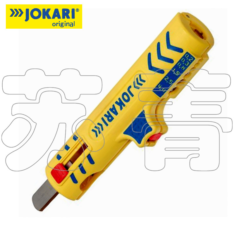 德国原装进口JOKARI电缆剥皮器 剥皮刀 中空手柄 伸缩刀刃8-13 mm