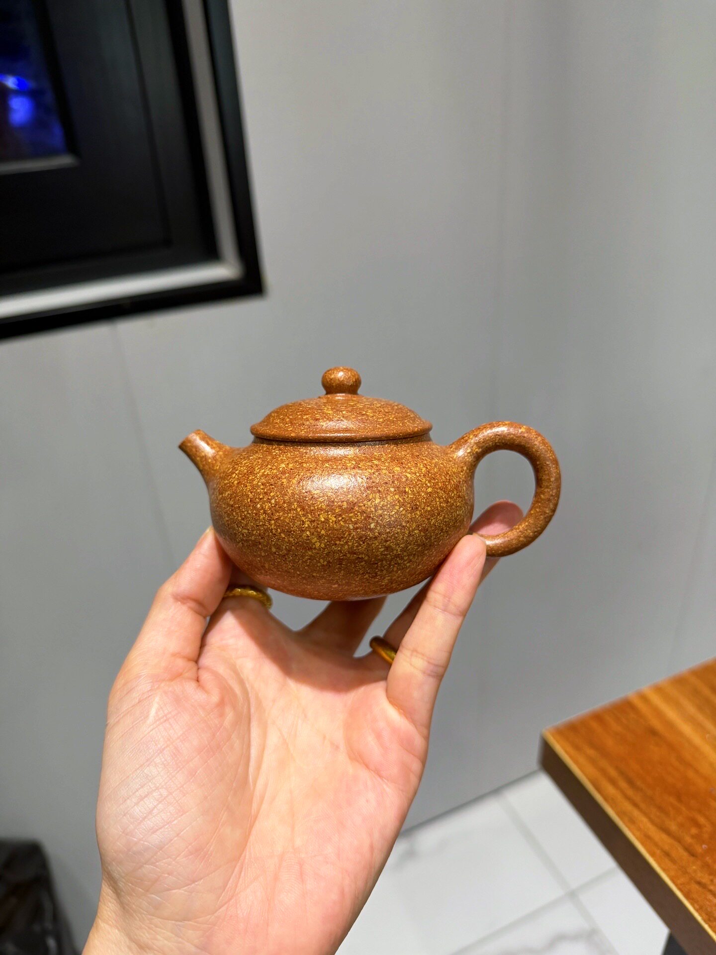 贡珠壶8目粗砂降坡泥容量160cc小品壶国助工顾玉华全手宜兴紫砂壶