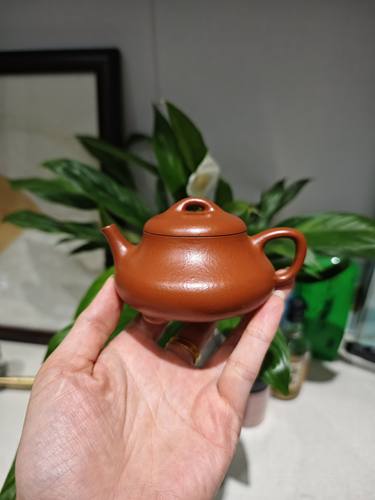 蕴瓢壶国助工顾玉华老师全手工容量120cc小品品茶壶小煤窑朱泥