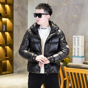 Y9571 P330 2024高端冬季90%白鴨絨亮面連帽羽絨服 真模 365圖片