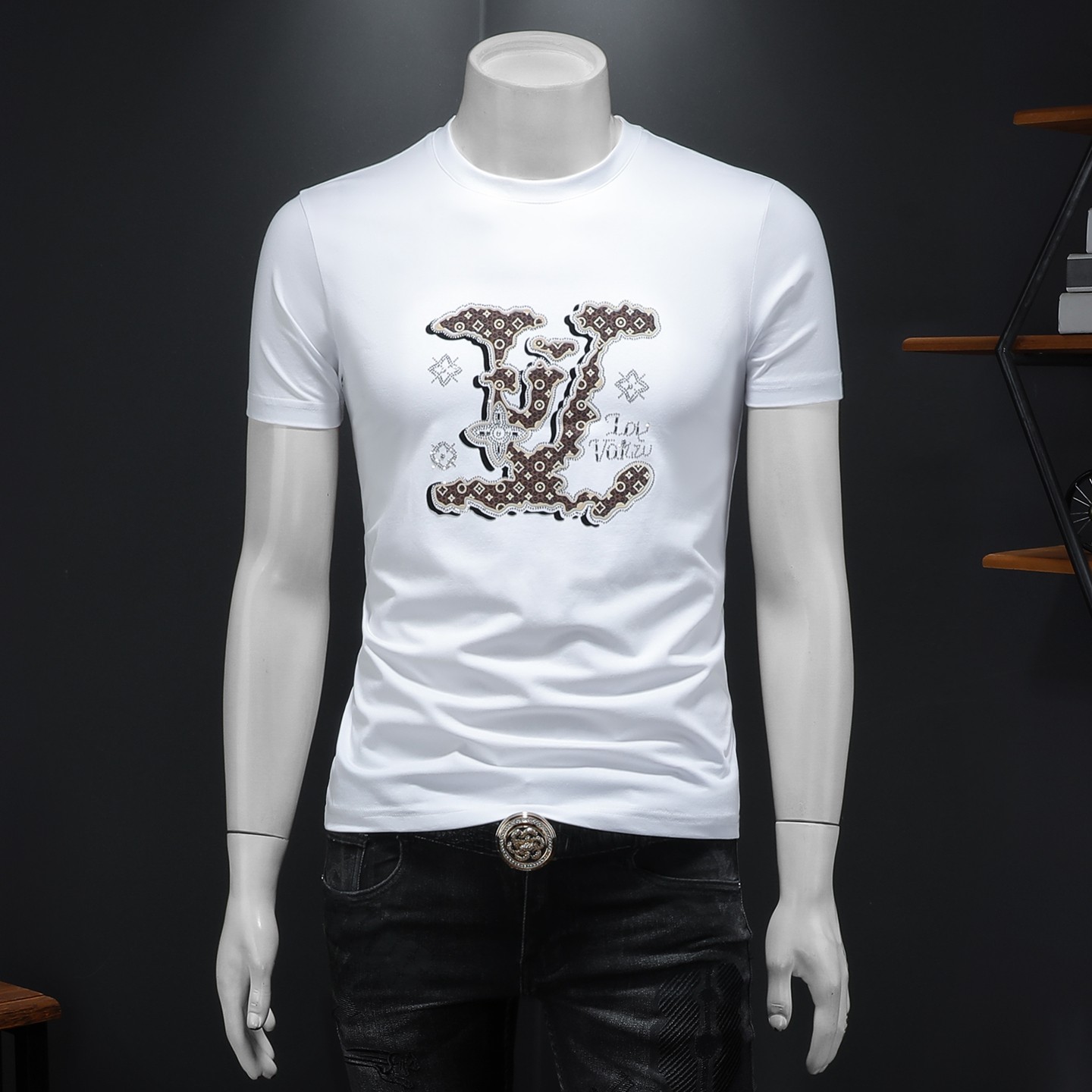 2026年新款短袖T恤钱塘3019TX3102P68假模，男装T恤，钱塘6016-1(原3019)