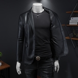 2026年新款男士修身PU西装大码西服钱塘3019X6728P160假模，男装西服，钱塘6016-1(原3019)