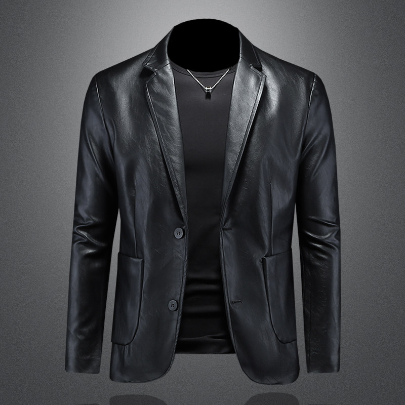 2026年新款男士修身PU西装大码西服钱塘3019X6727P160镂空，男装西服，钱塘6016-1(原3019)