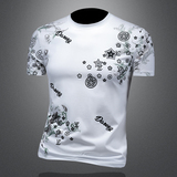 2025年新款短袖T恤钱塘3019TX3056P78镂空，男装T恤，钱塘6016-1(原3019)