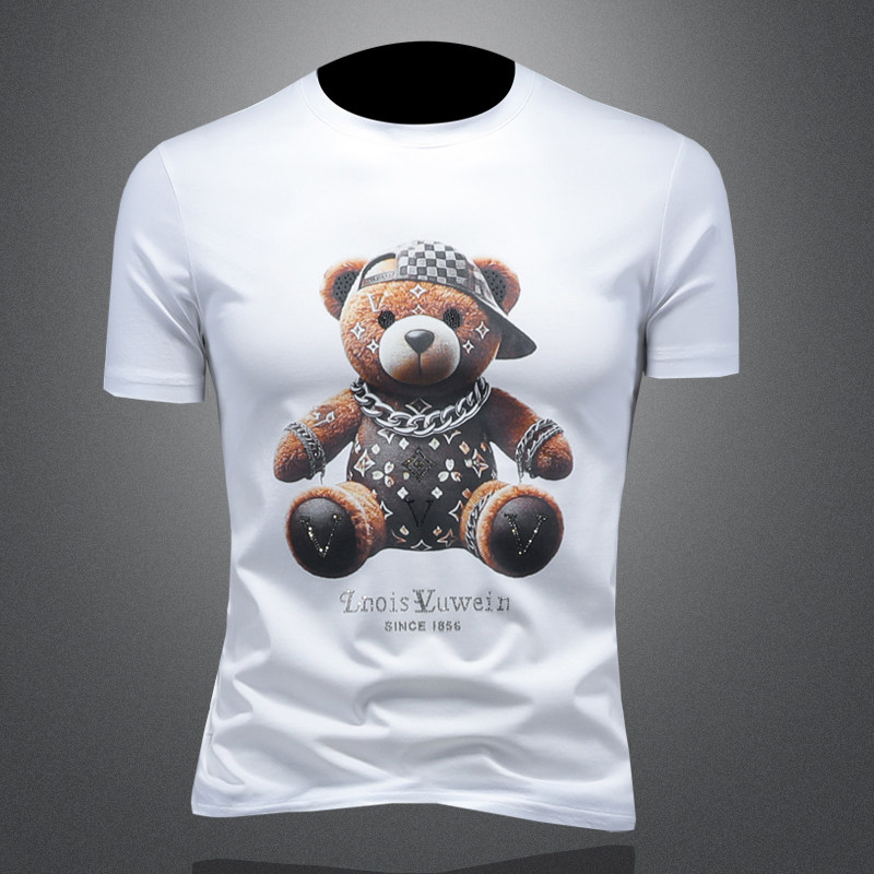 2025年新款短袖T恤钱塘3019TX3006P70镂空，男装T恤，钱塘6016-1(原3019)