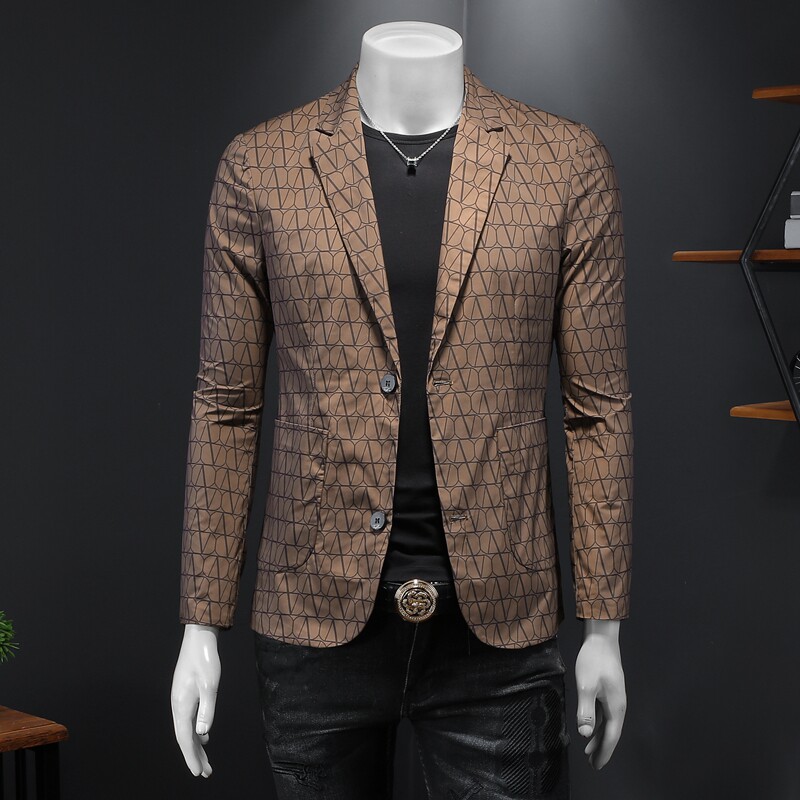 2026年新款高端休闲小西装钱塘3019X6696P160假模咖，男装西服套装，钱塘6016-1(原3019)