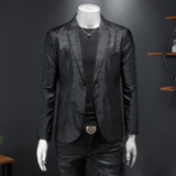 2026年新款高端休闲小西装钱塘3019X6695P165假模黑，男装西服套装，钱塘6016-1(原3019)