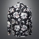 2026年新款长袖衬衫青春大码修身衬衣钱塘30199775P85镂空，男装衬衫，钱塘6016-1(原3019)