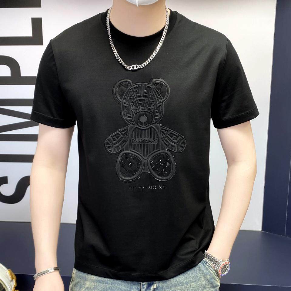 2025年新款短袖T恤钱塘3019TX3005P75真模，男装T恤，钱塘6016-1(原3019)