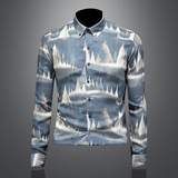 2026年新款长袖衬衫青春大码修身衬衣钱塘30199778P85镂空，男装衬衫，钱塘6016-1(原3019)