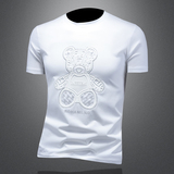 2025年新款短袖T恤钱塘3019TX3005P75镂空，男装T恤，钱塘6016-1(原3019)