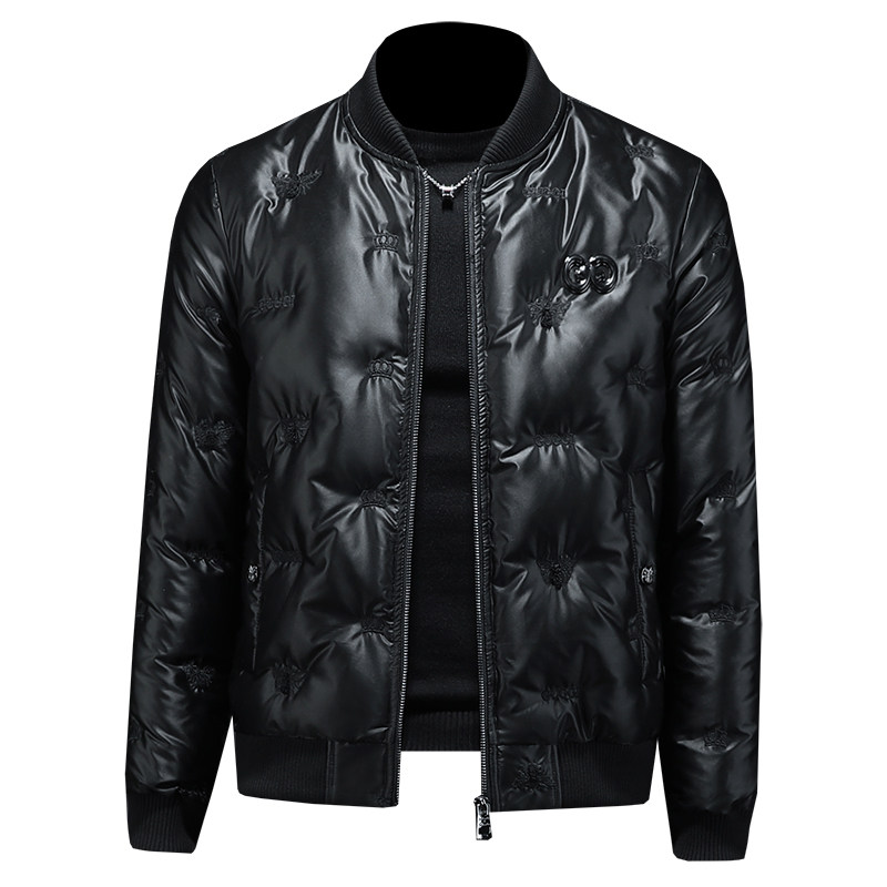 Y9815P2902025高端冬季90%白鸭绒暗花亮面羽绒服假模335，男装羽绒服，钱塘6016-1(原3019)